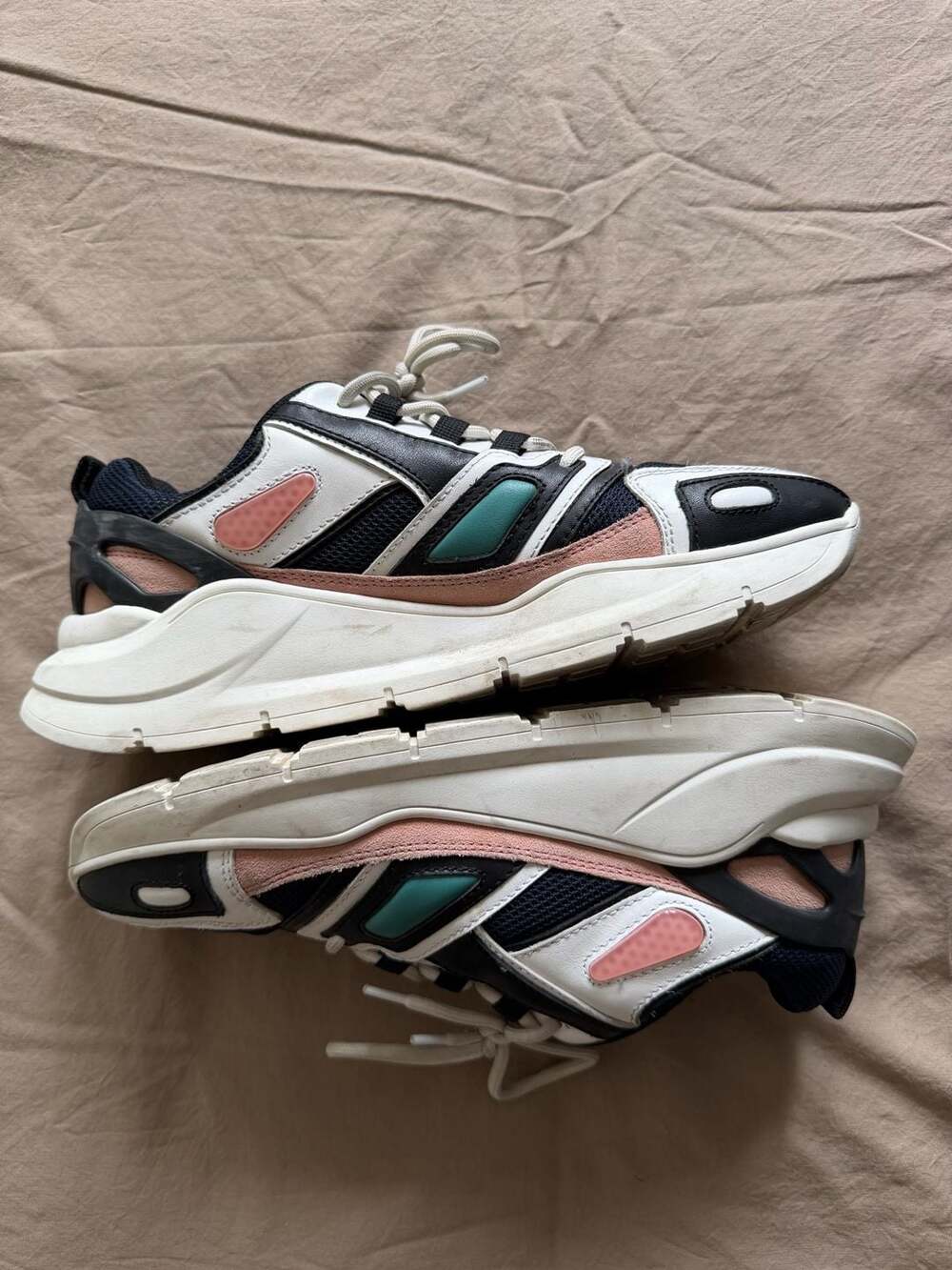 Sandro Paris Flame Sneakers Multi-Color Men's Size 11.5-12 (EU 42) Unisex